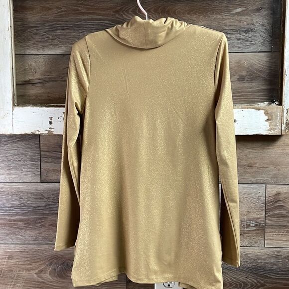 Josephine Studio Gold Sparkly Cardigan Jacket, Size Petite Extra Small - Picture 6 of 8